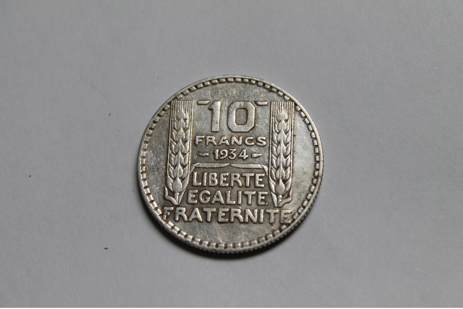 10 Francs 1934, Argent, France - Autres & Non Classés