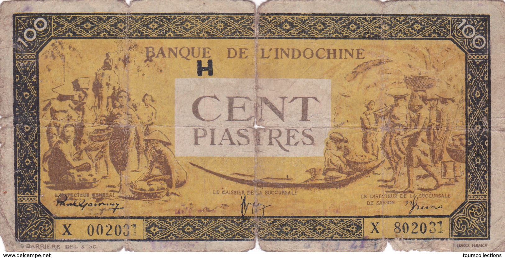 BILLET INDOCHINE - 100 PIASTRES De 1942 - 1945 @ PICK 73 - Indochina