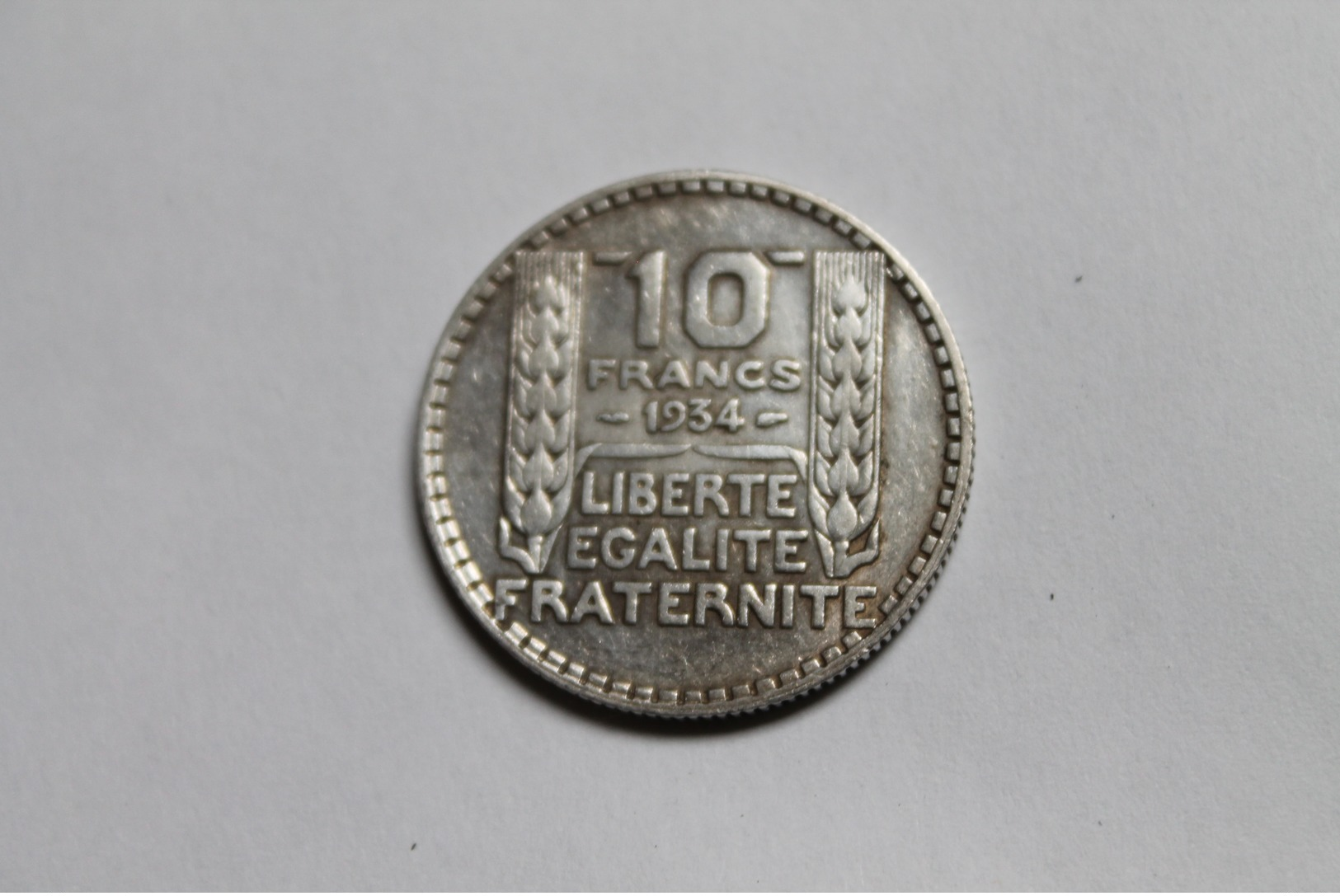 10 Francs 1934, Argent, France - Autres & Non Classés