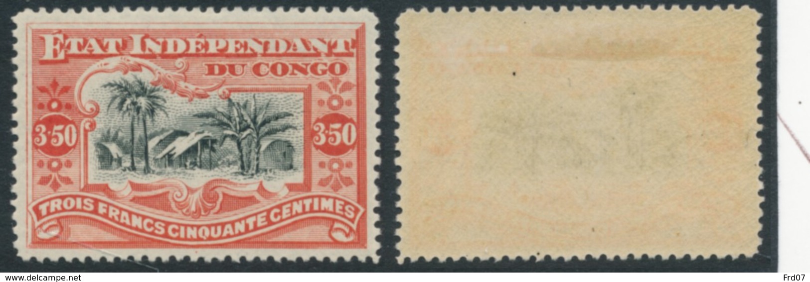 Etat Indépendant Du Congo 27 - * - Hinged - Dent 14¼ X 14 - Neufs