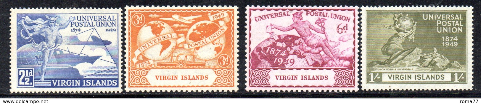 310 - BRITISH VIRGIN ISLANDS  1949 , Yvert N. 90/93  ***  (2380A) . Upu - British Virgin Islands