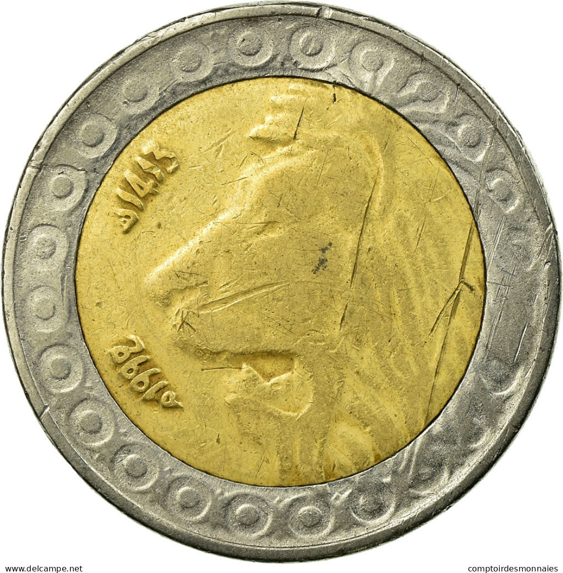 Monnaie, Algeria, 20 Dinars, 1992, Algiers, TB, Bi-Metallic, KM:125 - Algérie