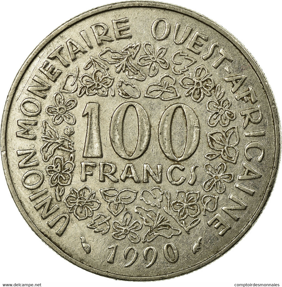 Monnaie, West African States, 100 Francs, 1990, Paris, TB+, Nickel, KM:4 - Costa De Marfil