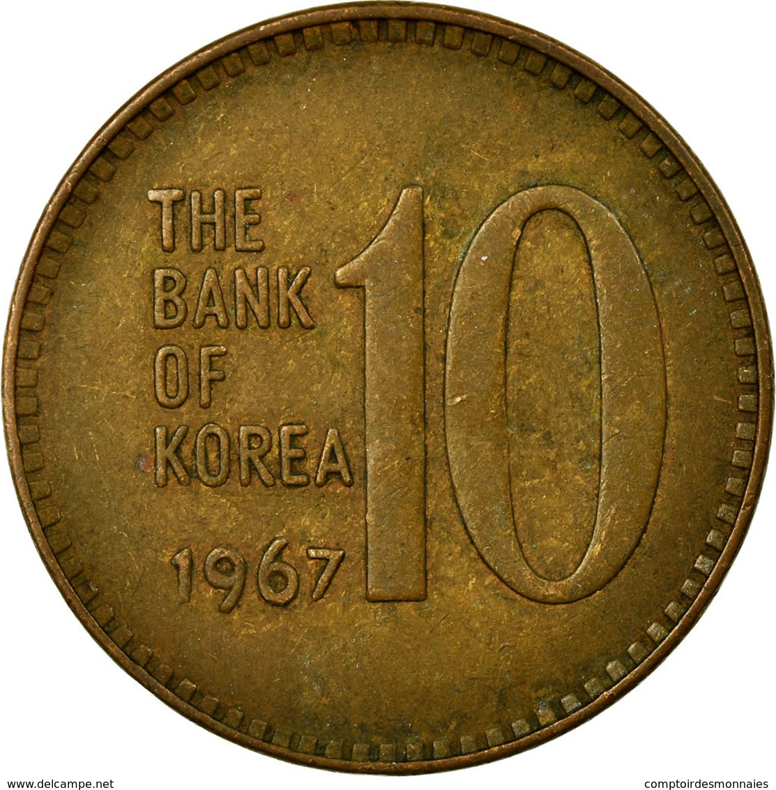 Monnaie, KOREA-SOUTH, 10 Won, 1967, TB+, Bronze, KM:6 - Korea (Zuid)