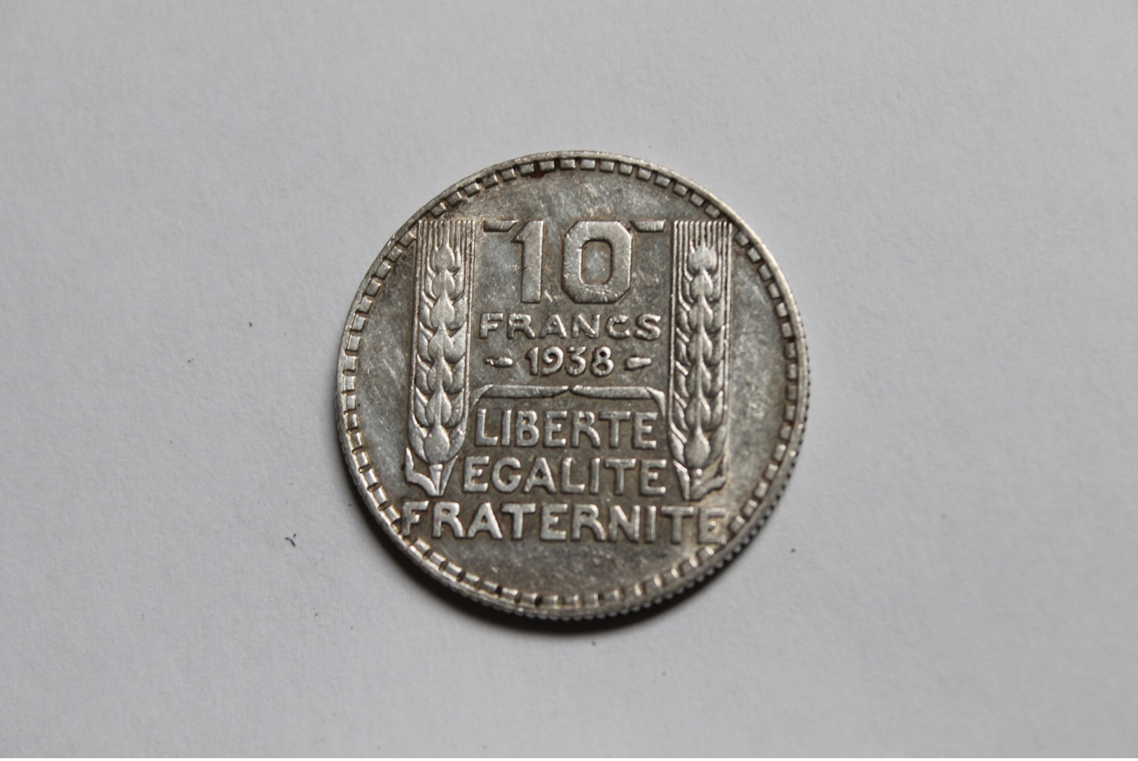 10 Francs 1938, Argent, France - Autres & Non Classés