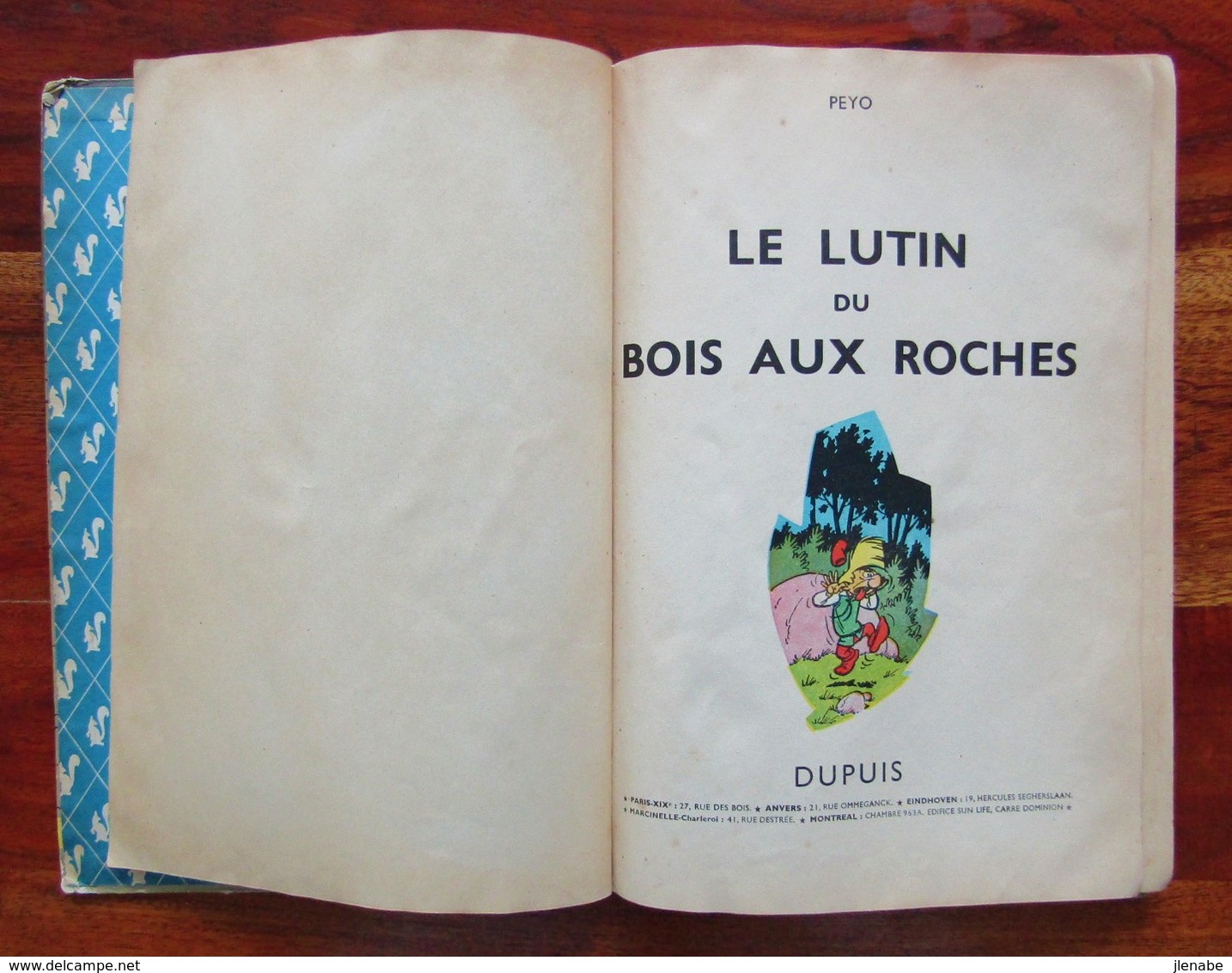 Rare Edition Originale Française De 1956 Du " Johan Et Pirlouit N°3 Le Lutin Du Bois Des Roches " Par PEYO - Johan Et Pirlouit