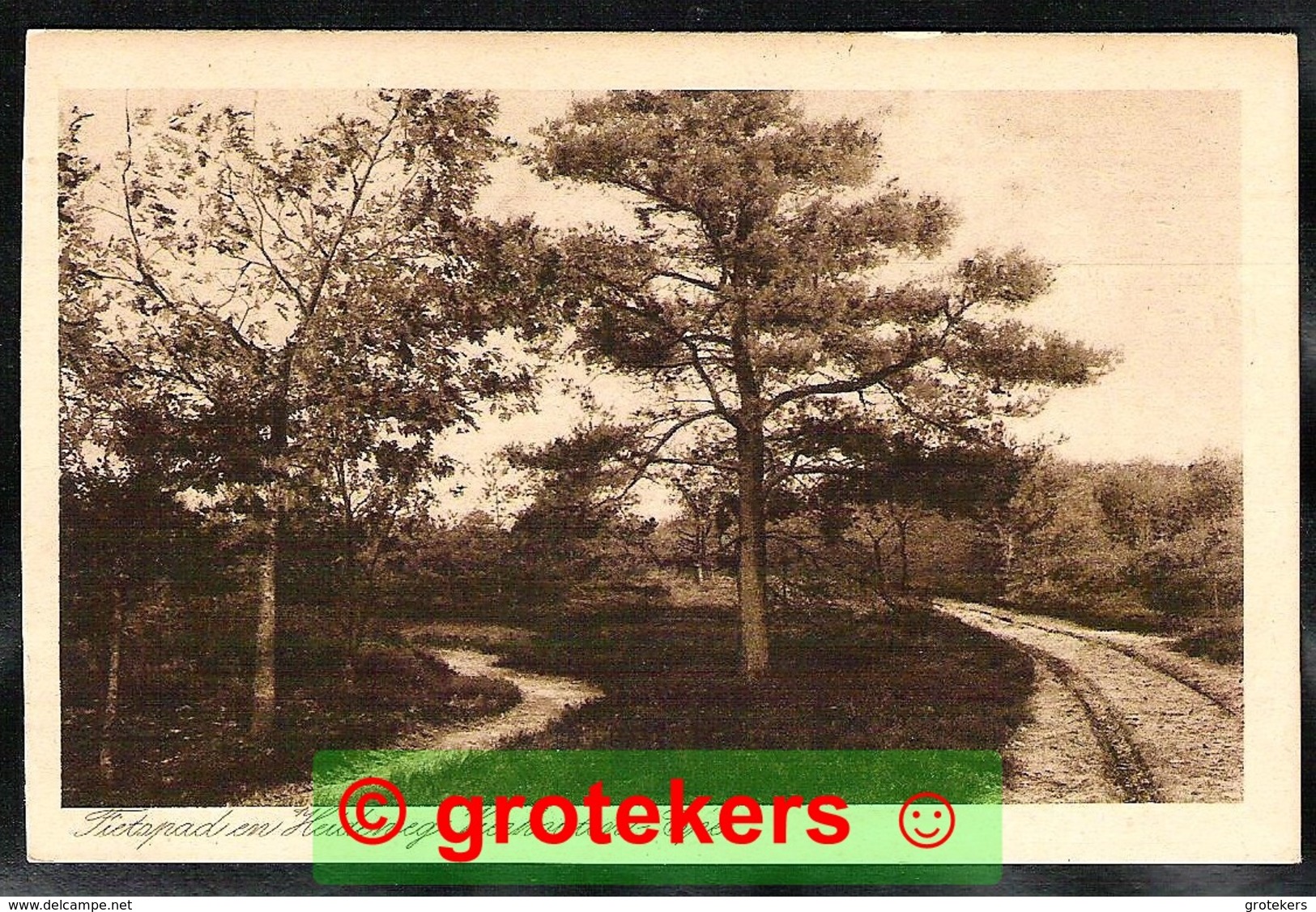 VIERHOUTEN – EPE Fietspad En Heideweg Ca 1922 - Andere & Zonder Classificatie