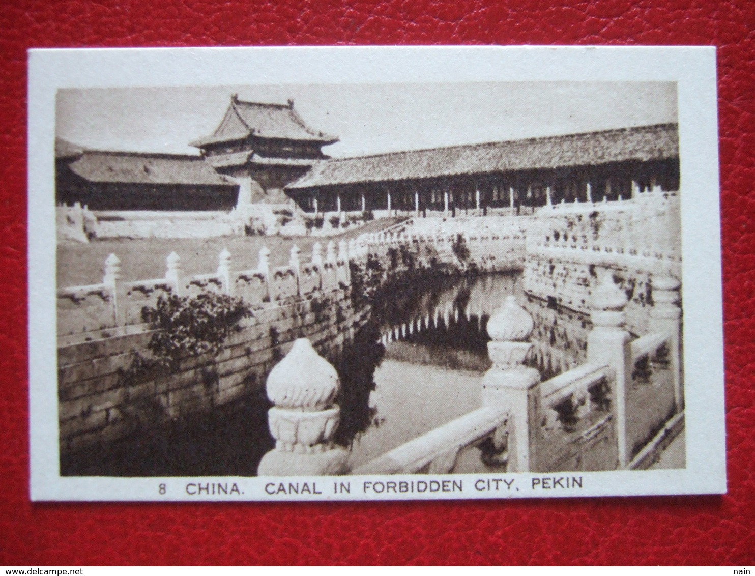 CHINE - CHINA - " CANAL IN FORBIDDEN CITY  , PEKIN  " - CARTE SILVER CAR : 7 X 4.50 - VOIR LES SCANS... - Cina