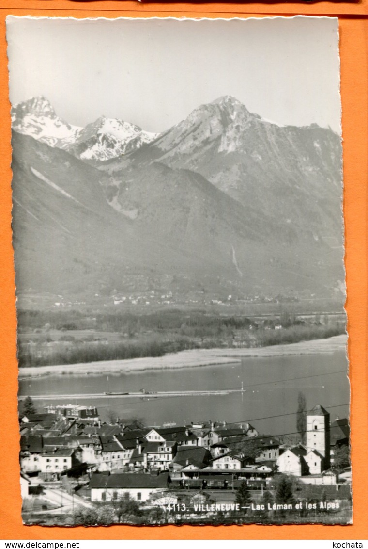 SPR085, Villeneuve, Lac Léman Et Les Alpes, 4113, édit. Sartori, Non Circulée - Villeneuve