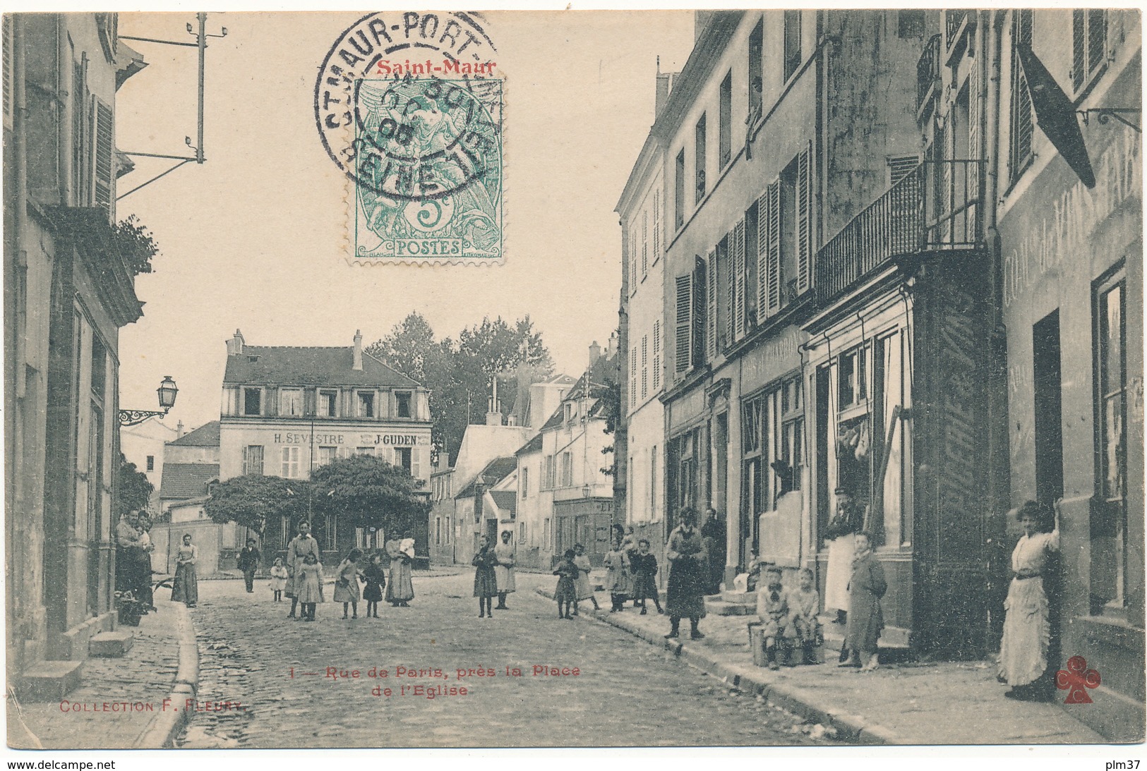 SAINT MAUR - Rue De Paris Près La Place De L'Eglise - Saint Maur Des Fosses