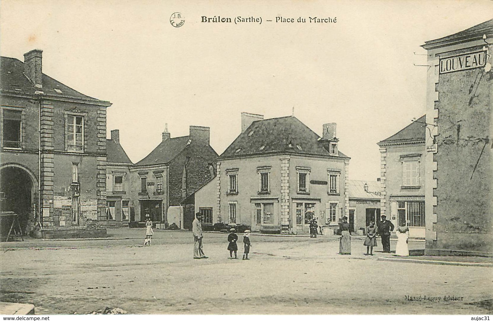 Dép 72 - Brulon - Place Du Marché - Bon état Général - Brulon