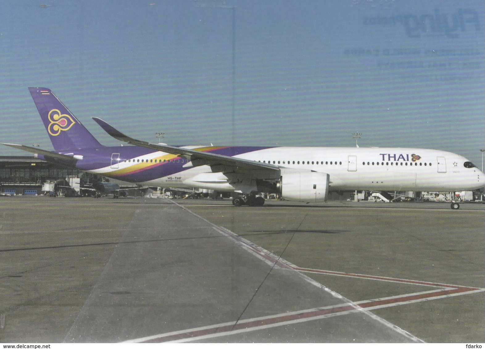 Thai Airways A350-900 HS-THF At Brussels Tailandia - 1946-....: Era Moderna