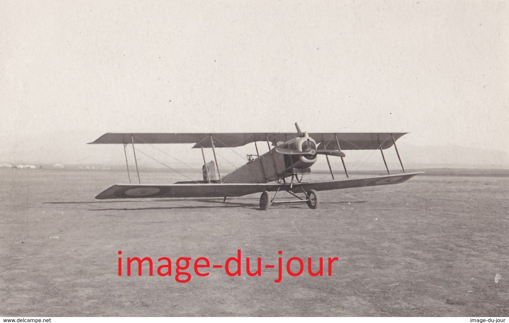 Photo Ancienne  GUERRE 1914 1918 AVIATION FRANCAISE ARMEE SERBE AVION BIPLAN A.R MACEDOINE GRECE TURQUIE - Aviation