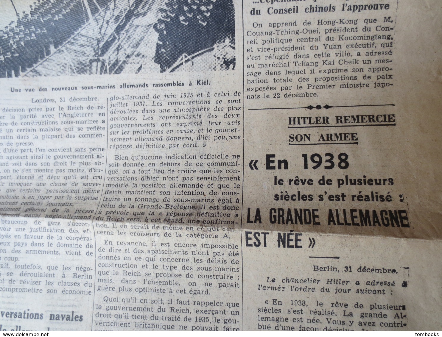 Le Havre - Le Petit Havre - Journal - Dimanche 1 Janvier 1939 - B.E N° 20314 - - Le Peuple