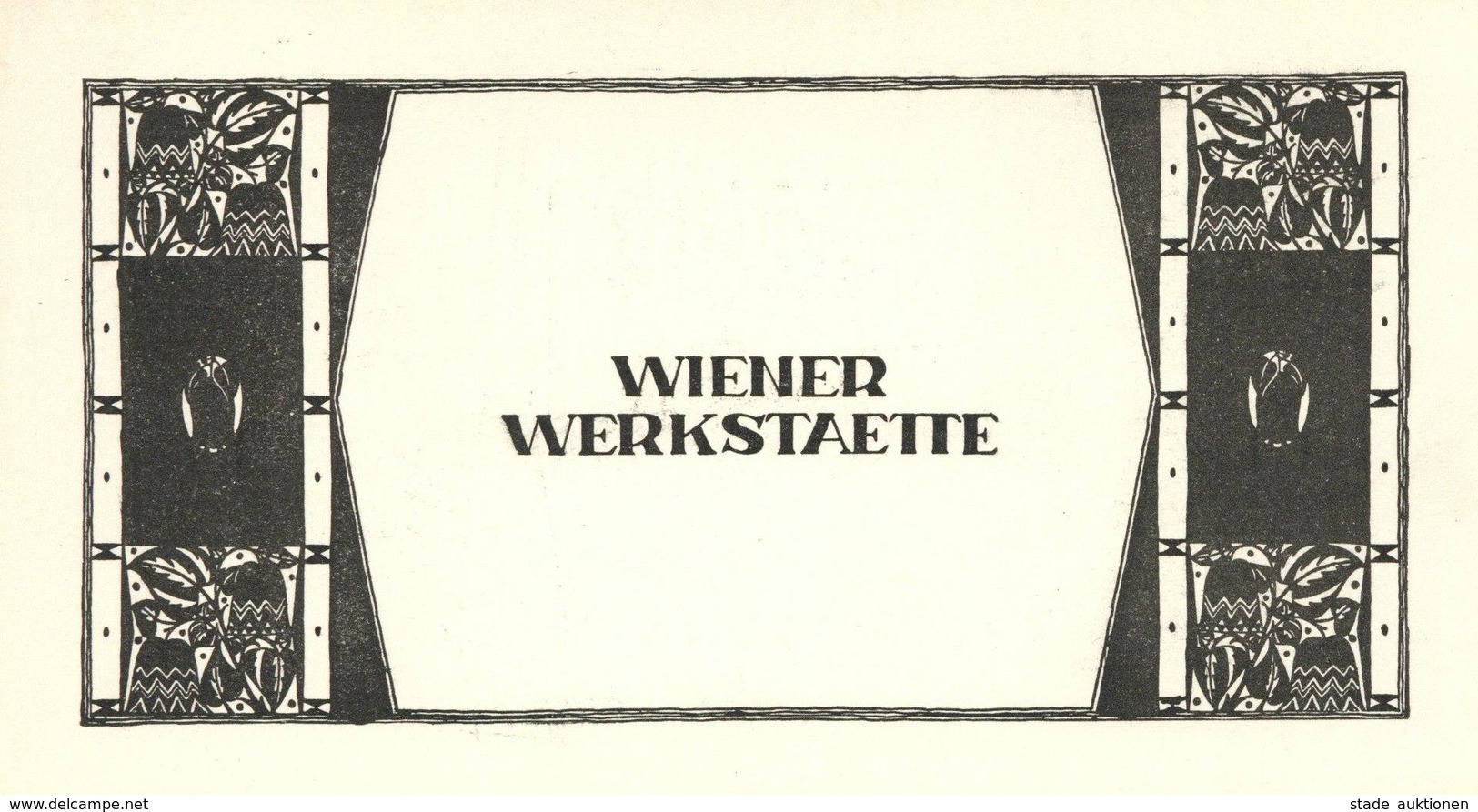 Wiener Werkstätte Werbung/ Visittenkarte (keine Ak Einteilung) Publicite - Sonstige & Ohne Zuordnung