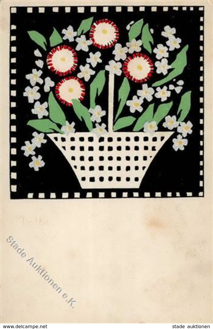 Wiener Werkstätte 44 Kolbe, Leopoldine II- (starke Abrissspuren Auf Der Rücks., War Vermutlich Eingeklebt) - Autres & Non Classés