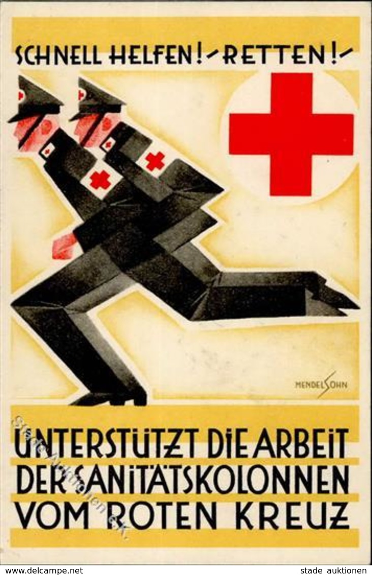 Bauhaus MENDELSOHN Rotes Kreuz Werbekarte I-II - Sonstige & Ohne Zuordnung