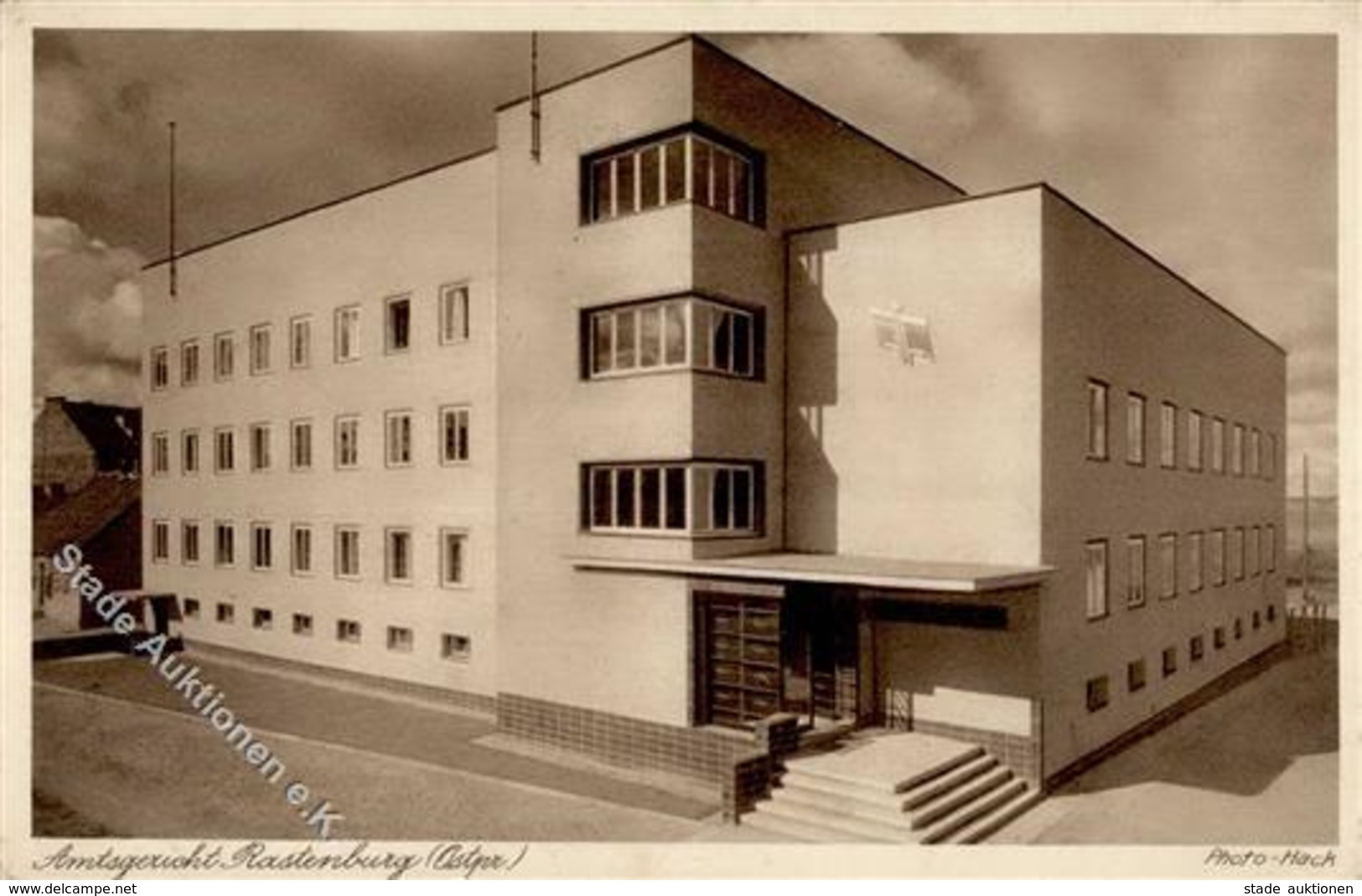 Bauhaus Rastenburg Ostpr. Amtsgericht Ansichtskarte I-II - Sonstige & Ohne Zuordnung