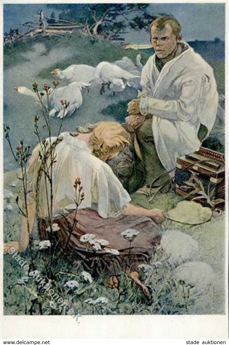 Mucha, A. Seligsprechung Künstlerkarte I-II - Mucha, Alphonse