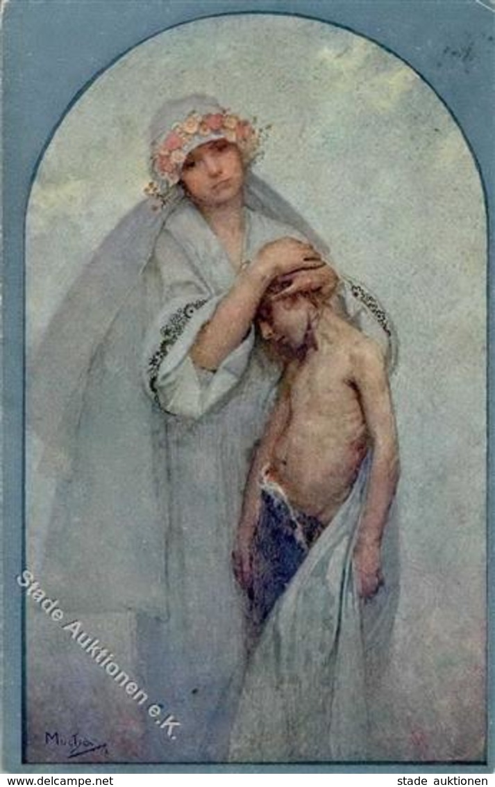 Mucha, A. Slavischer Epos Künstlerkarte I-II - Mucha, Alphonse