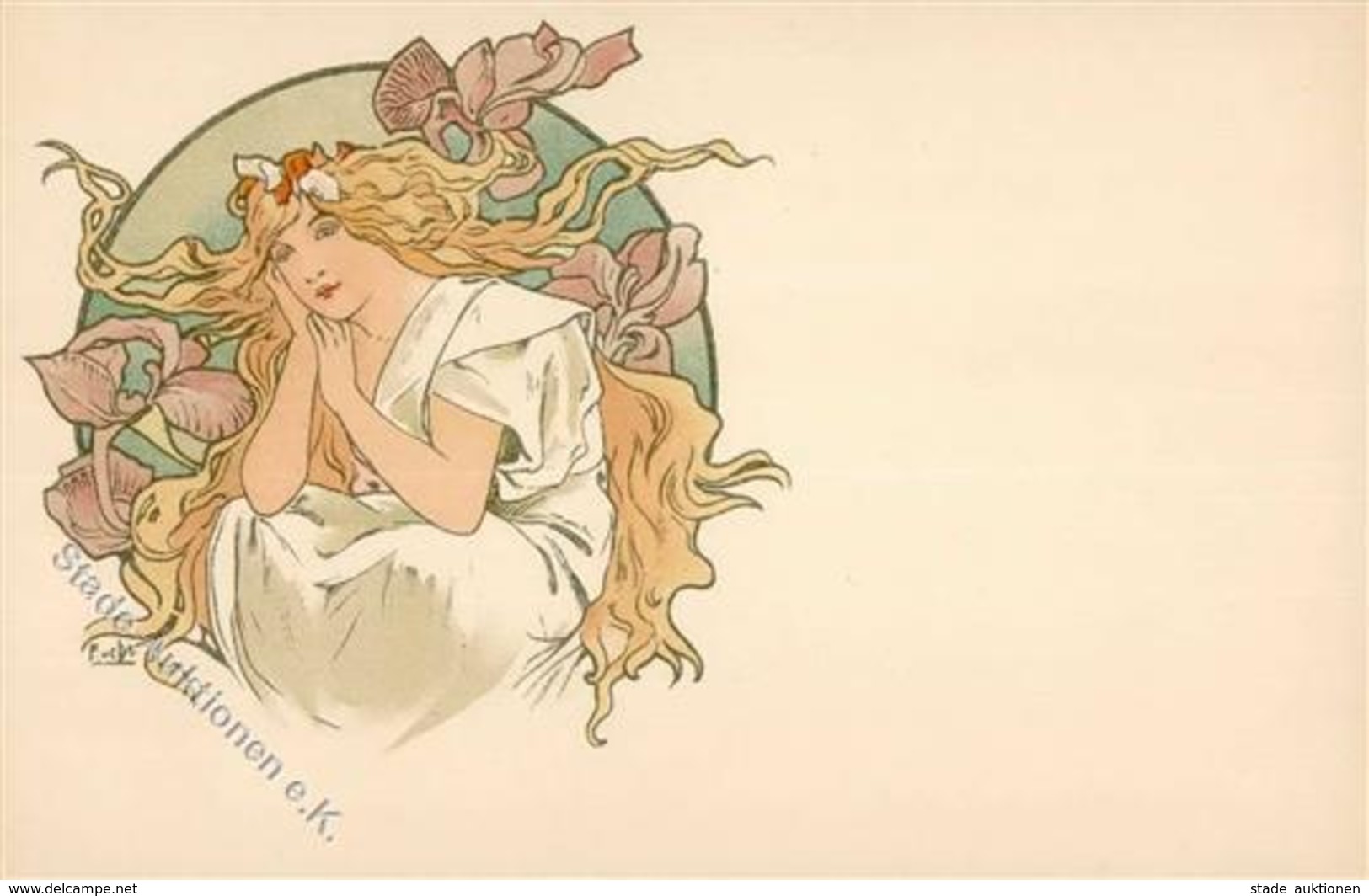 Mucha, Alfons Frau Jugendstil I-II Art Nouveau - Mucha, Alphonse