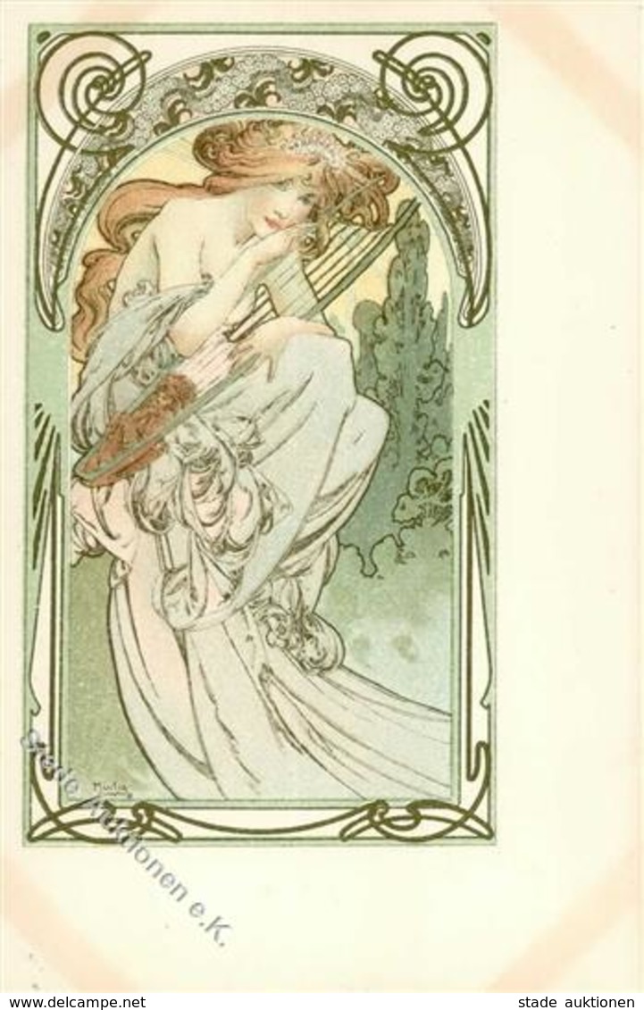 Mucha, Alfons Frau Jugendstil I-II Art Nouveau - Mucha, Alphonse