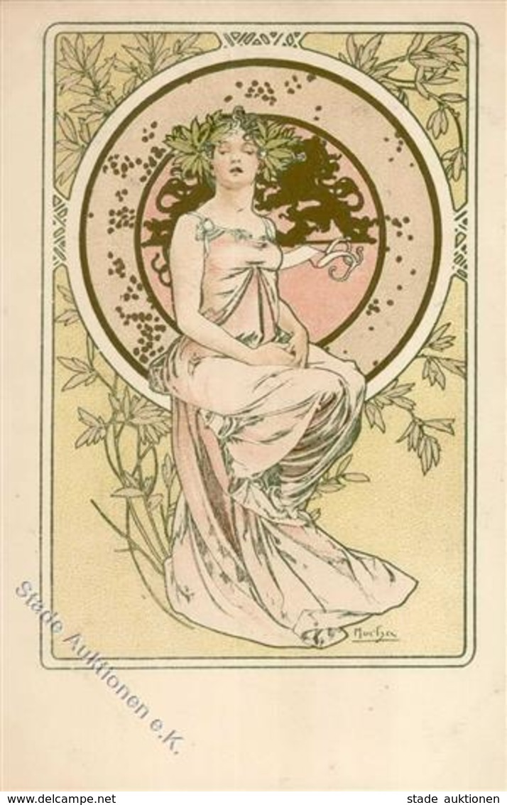 Mucha, Alfons Frau Jugendstil I-II Art Nouveau - Mucha, Alphonse