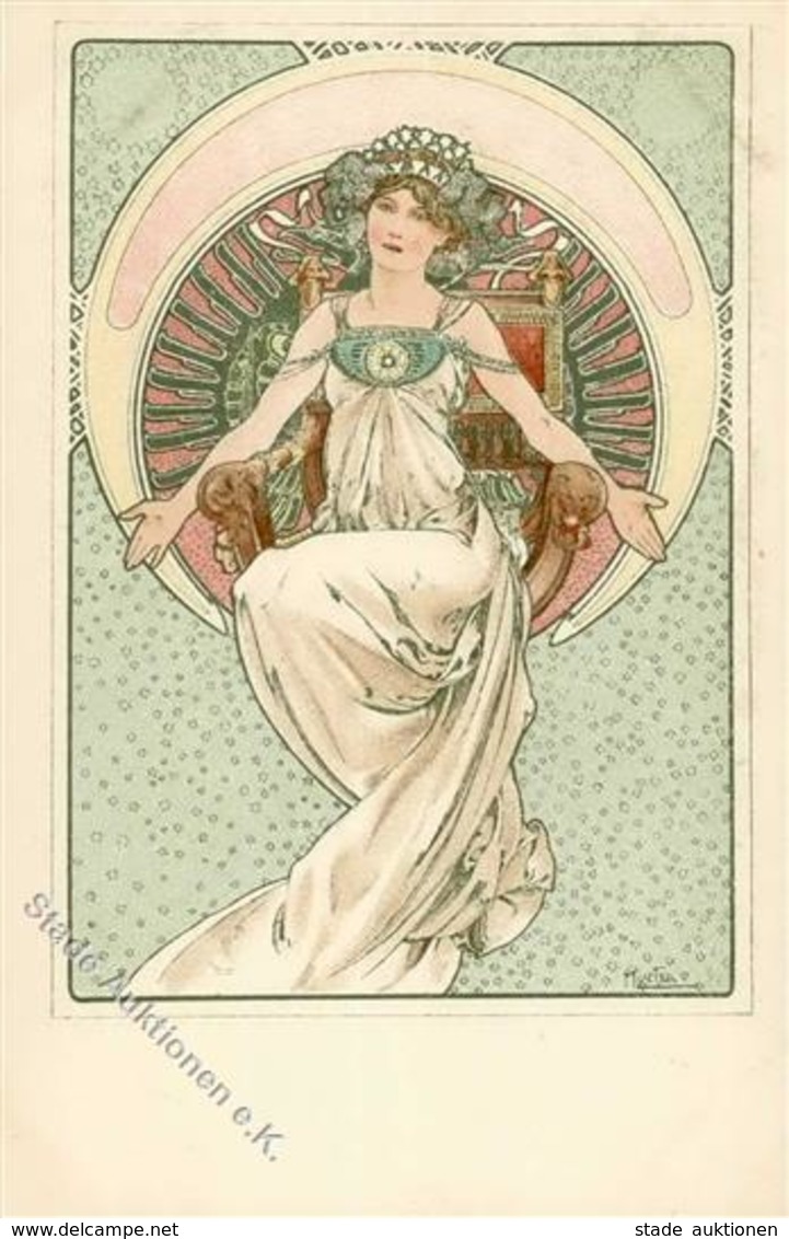 Mucha, Alfons Frau Jugendstil I-II Art Nouveau - Mucha, Alphonse