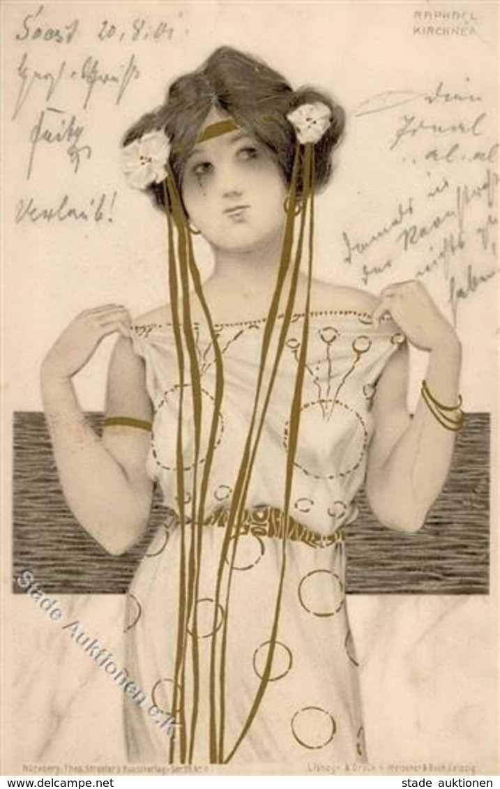 Kirchner, R. Frau  Künstlerkarte 1901 I-II - Kirchner, Raphael