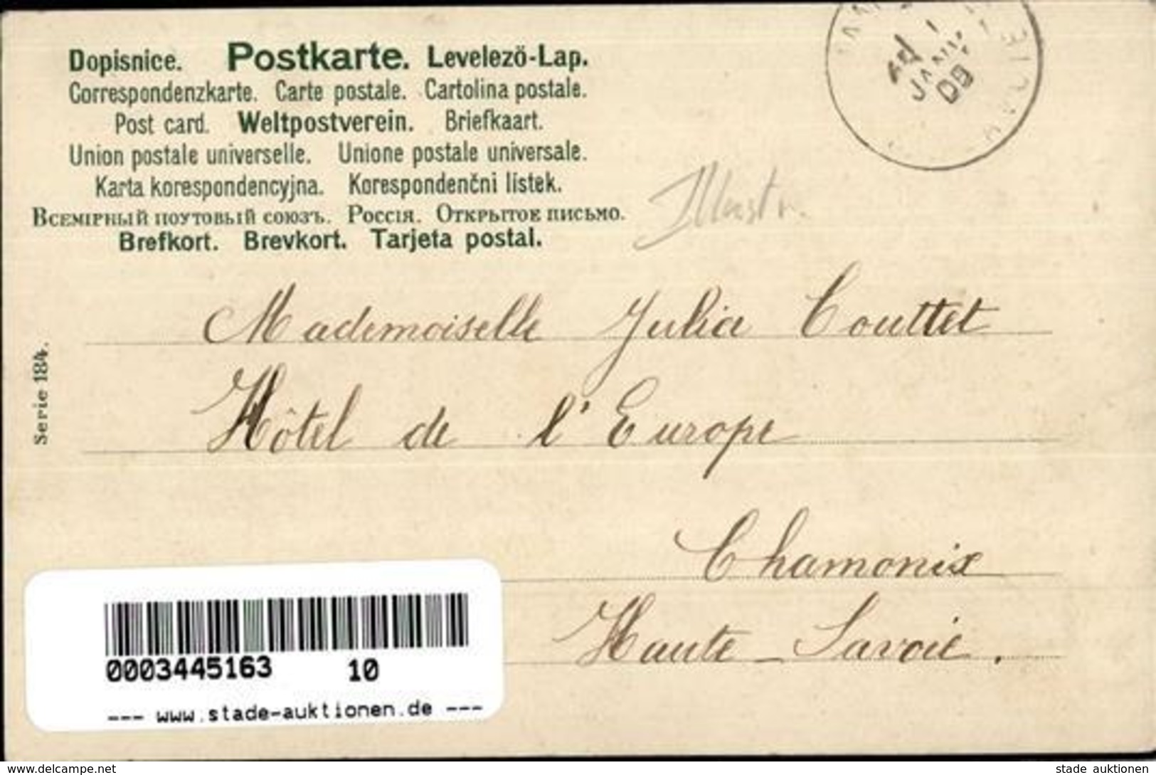 Kirchner, R. Frau Neujahr  Künstlerkarte 1905 I-II Bonne Annee - Kirchner, Raphael