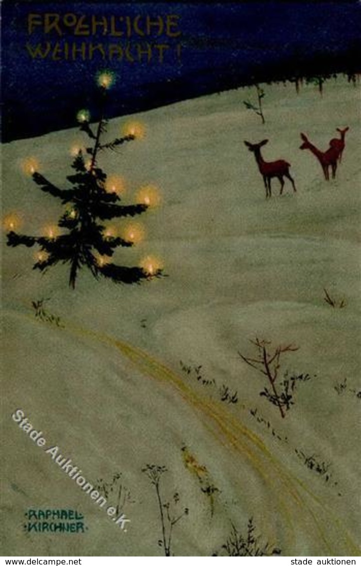 Kirchner, R. Weihnachten Künstlerkarte I-II Noel - Kirchner, Raphael