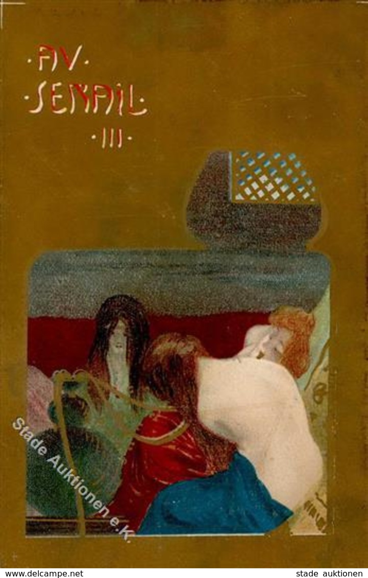 Kirchner, Raphael Av Serail III. Künstler-Karte I-II - Kirchner, Raphael