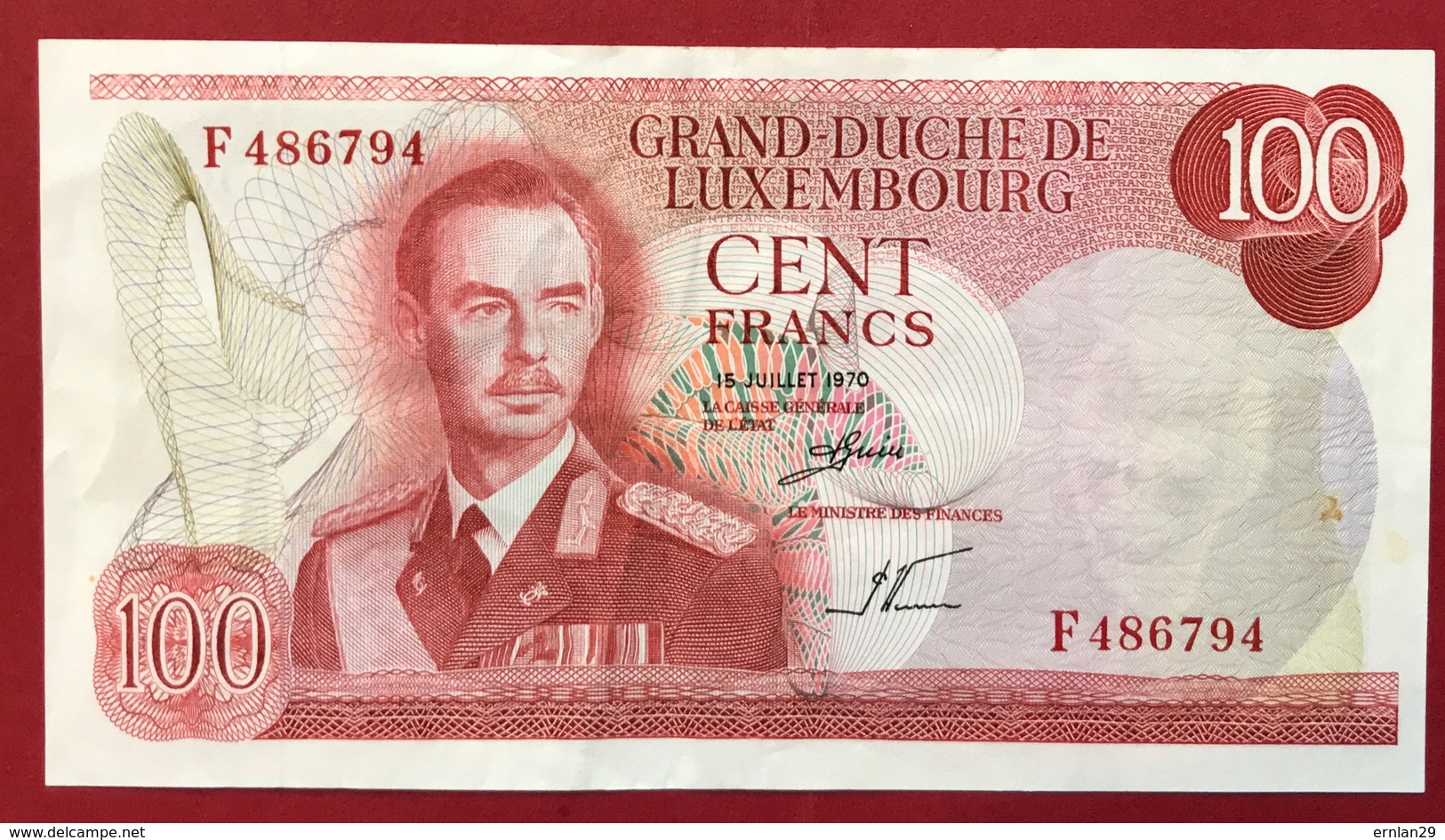 Luxembourg 100 Francs 1970 - TTB - Luxemburg