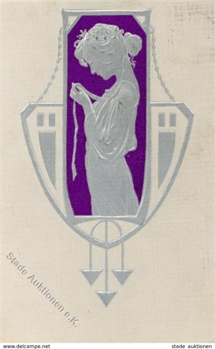 Jugendstil - FRAUEN Prägedruck I-II Art Nouveau - Sonstige & Ohne Zuordnung