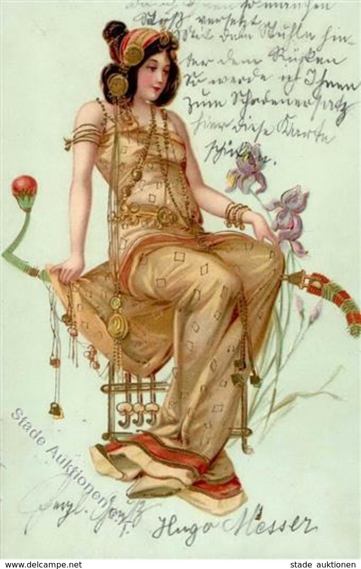 Jugendstil Frau  Künstlerkarte 1903 I-II Art Nouveau - Sonstige & Ohne Zuordnung