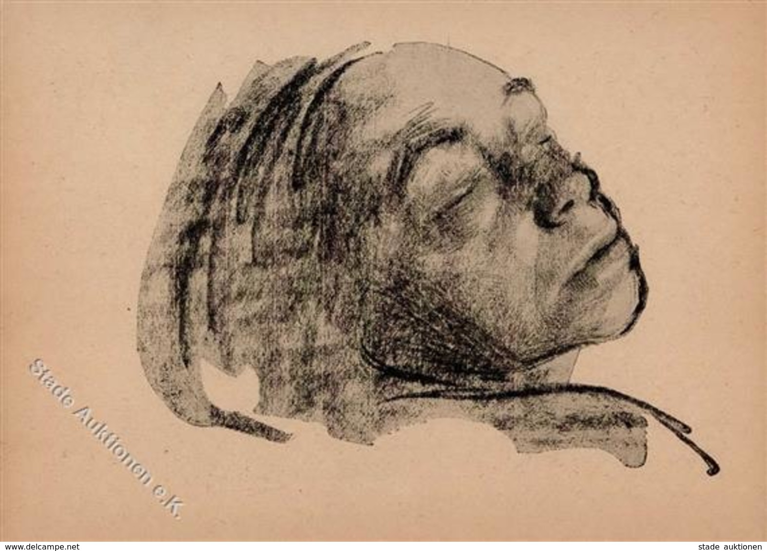 Kollwitz, K. Kopfstudie Zu Abschied 1909 Künstlerkarte I-II - Sonstige & Ohne Zuordnung