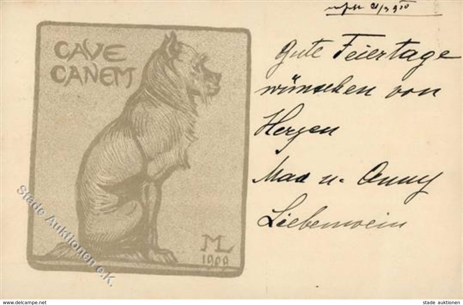 Liebewein, Max Autograph Künstlerkarte 1910 I-II - Other & Unclassified