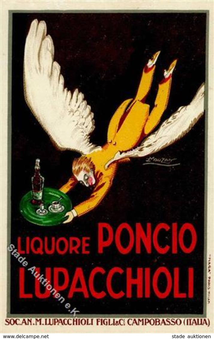 Mauzan, A. Campobasso (86100) Italien Liquore Poncio Lupacchioli Werbe AK I-II - Sonstige & Ohne Zuordnung