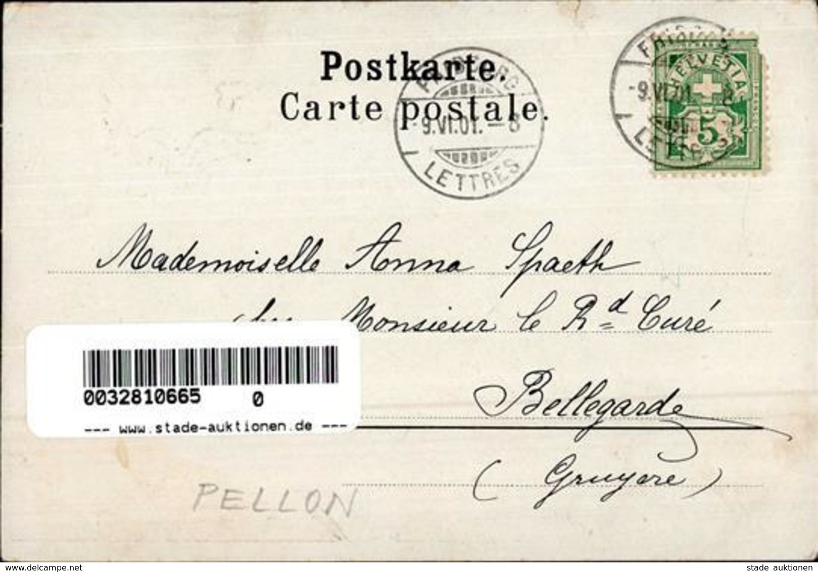 Pellon, A. Frau Jugendstil Künstlerkarte 1901 I-II (Stauchung) Art Nouveau - Sonstige & Ohne Zuordnung