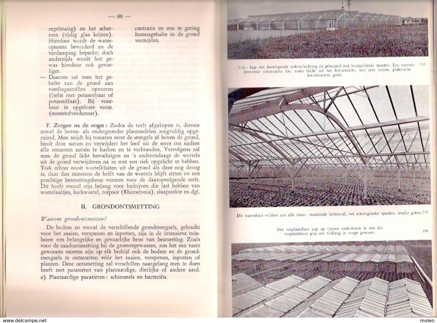 GROENTETEELT ONDER GLAS 307pp ©1962 BOERENBOND Tuinbouw Landbouw Teelt Boer Landbouwer Tuin Tuinder Agricultuur Z773 - Pratique