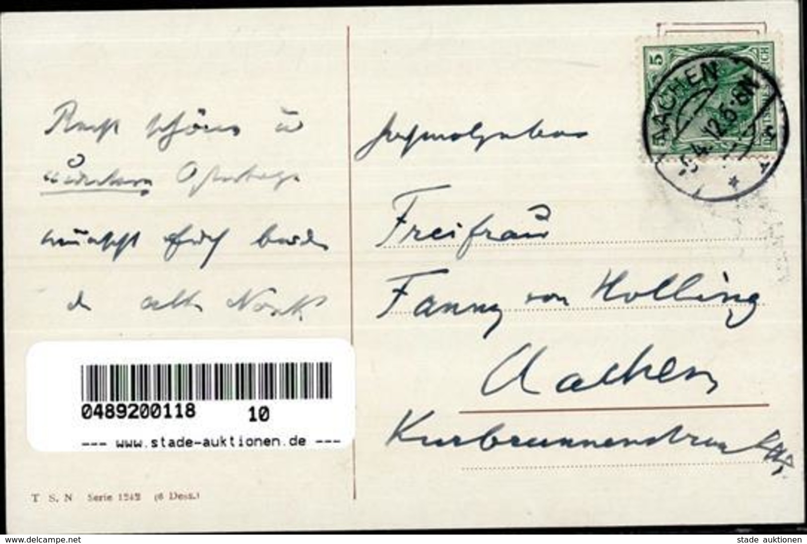 Thiele, Arthur Hahn Hühner Personifiziert 1912 I-II - Thiele, Arthur