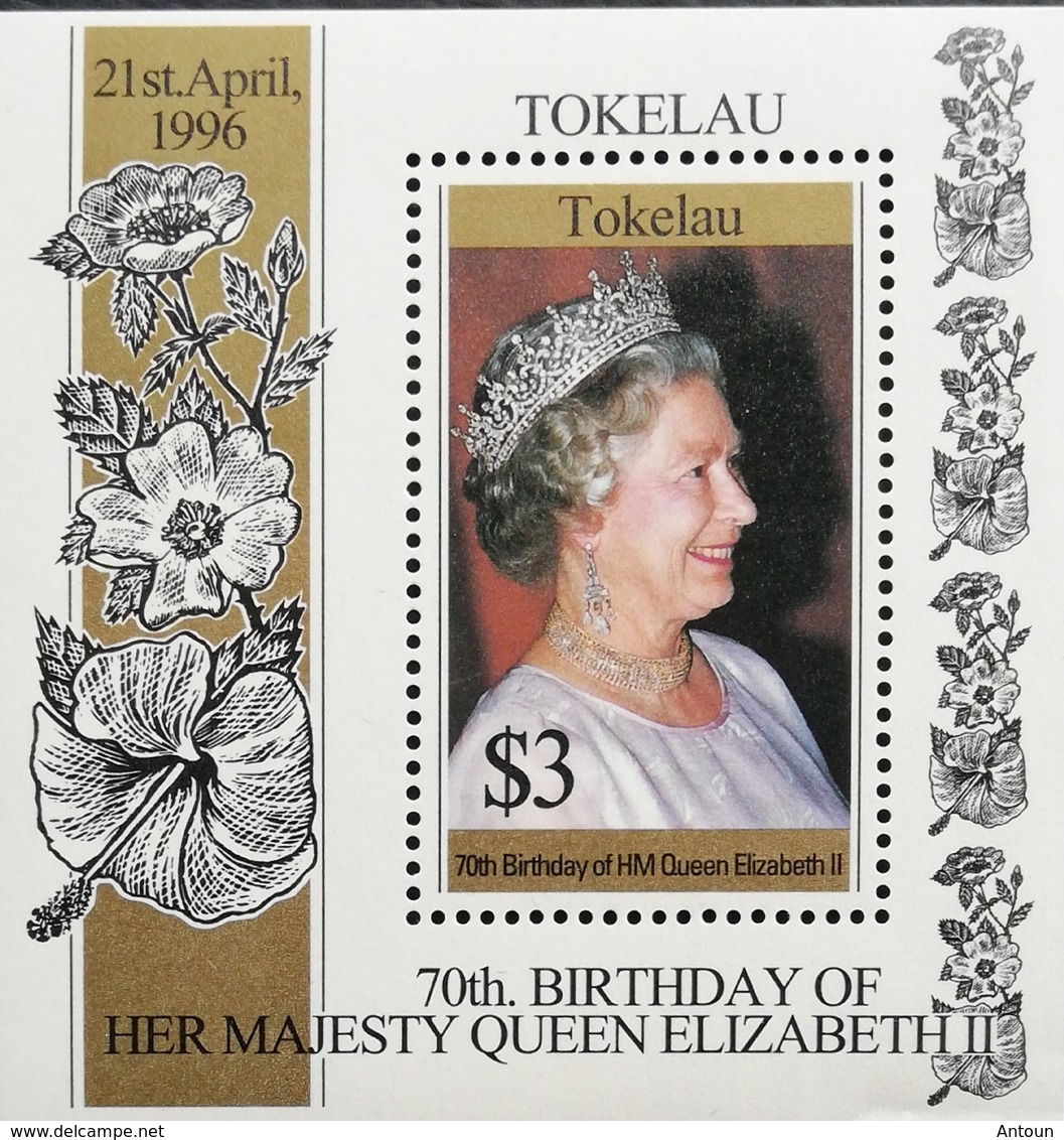 Tokelau  1996 Queen Elizabeth Ii, 70th. Birthday S/S - Tokelau