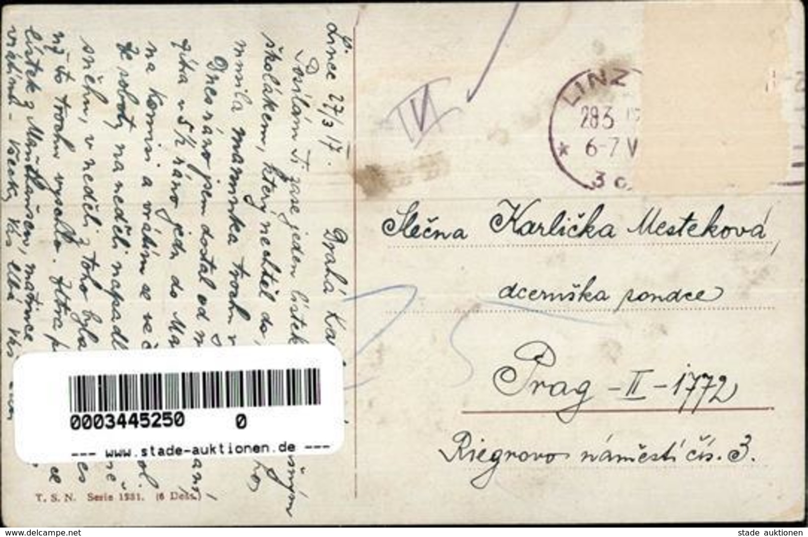 Thiele, Arthur Hunde Personifiziert 1917 I-II (Marke Entfernt) Chien - Thiele, Arthur