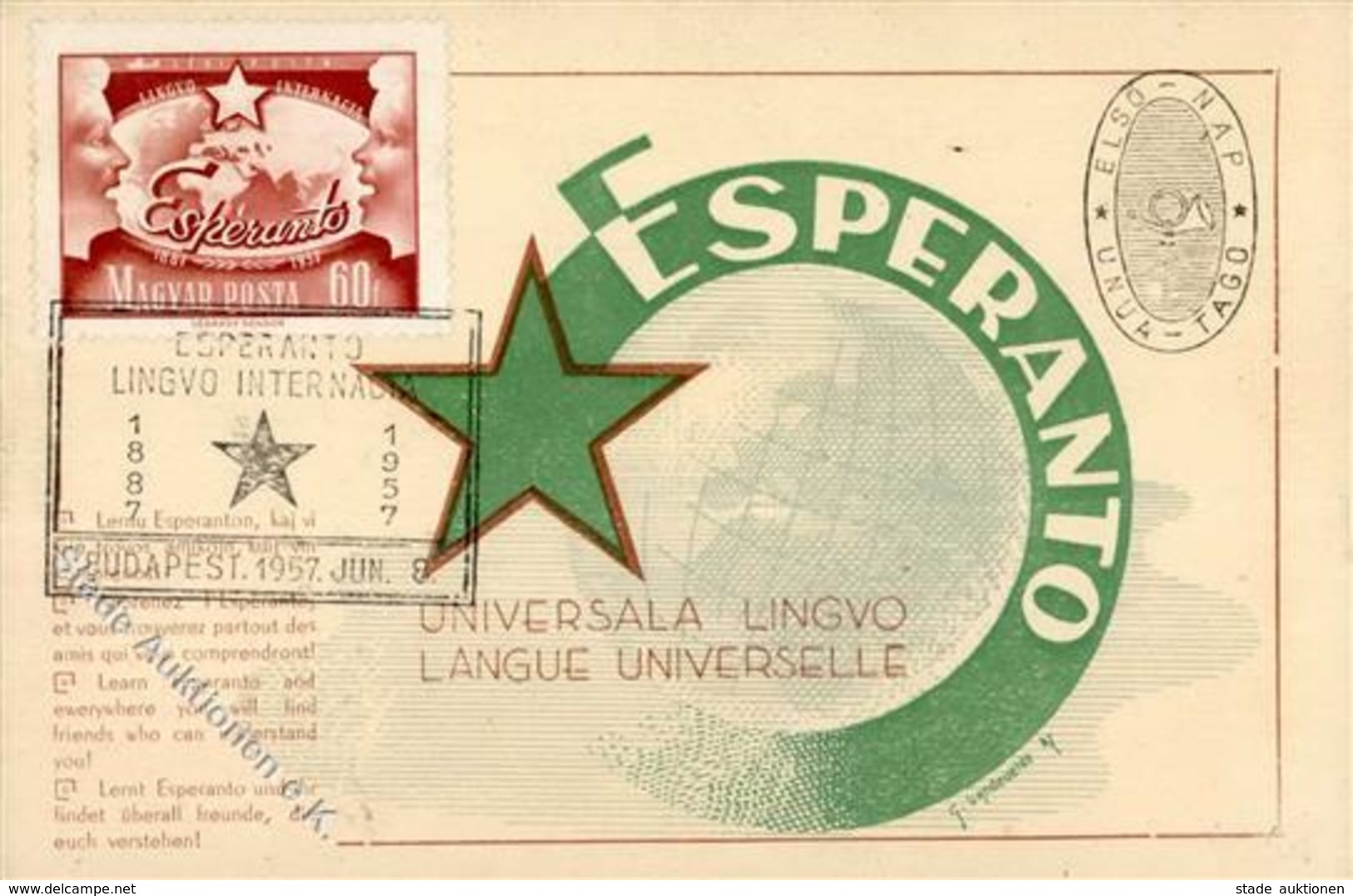 Esperanto Budapest Ungarn I-II - Esperanto
