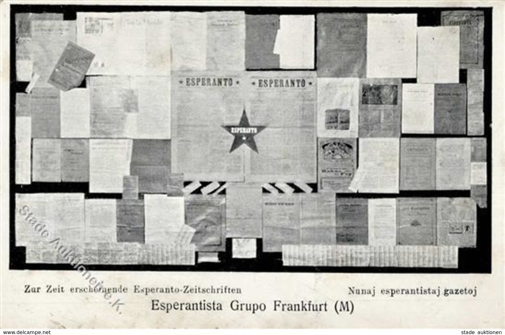 Esperanto Frankfurt (6000) Internationale Zeitungs Ausstellung  I-II Expo - Esperanto