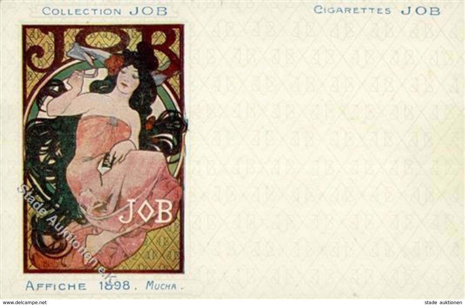 Collection JOB Affiche 1898 Sign. Mucha I-II - Sonstige & Ohne Zuordnung
