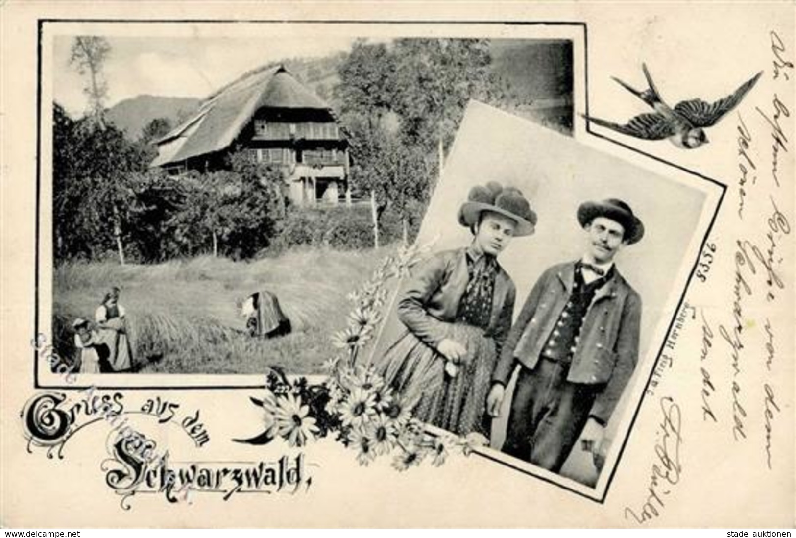 Verlag J. G. Fleig Schwarzwaldhaus Tracht 1902 I-II - Other & Unclassified