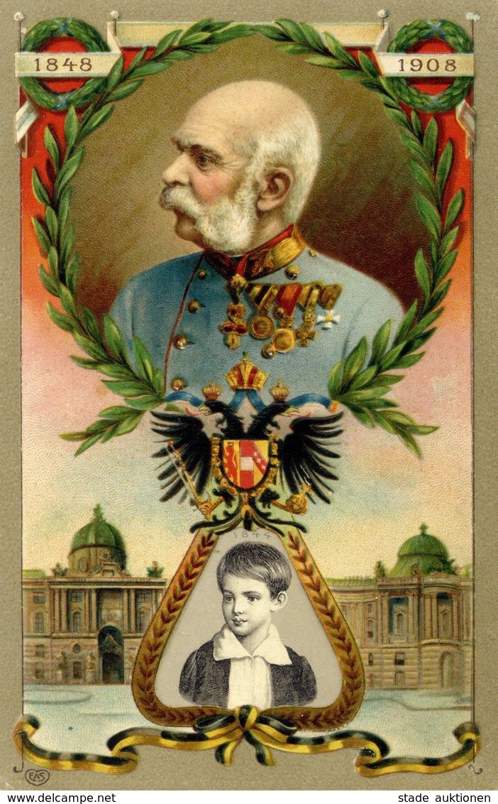 Mechanik-Karte Kaiser Franz Josef Dreh-Karte I-II - Unclassified