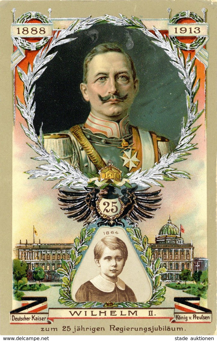 Mechanik-Karte Kaiser Wilhelm II Drehkarte 1913 I-II - Ohne Zuordnung