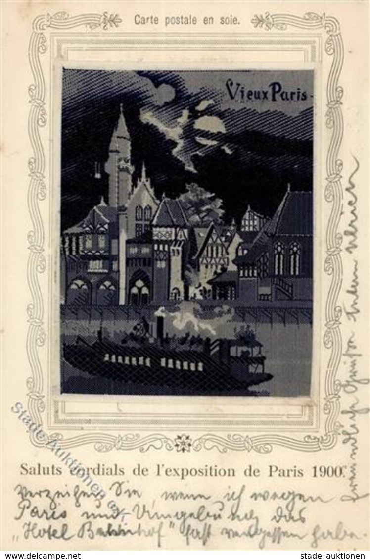 Seide Gewebt Exposition Paris Künstlerkarte 1900 I-II Soie - Sonstige & Ohne Zuordnung